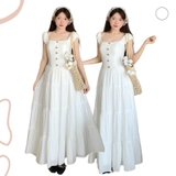 ĐẦM MAXI ĐÍNH NÚT 4 TẦNG ZAREEN DAX101
