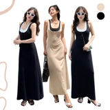 ĐẦM THUN 2 LỚP PHỐI VIỀN ZAREEN DAX102