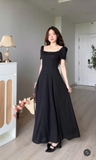 ĐẦM THUN THÊU HOA DÁNG DÀI ZAREEN DAX110