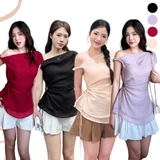 ÁO LỆCH VAI RÚT EO ZAREEN VOA142