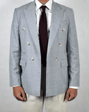 ÁO BLAZER DOUBLE BREASTED MÀU GHI SÁNG