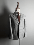 ÁO BLAZER KẺ PLAID GRAY