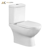 Bồn cầu 2 khối Hảo Cảnh HC-V123 nắp êm 1 nhấn