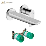 Vòi chậu gắn tường Hansgrohe 72568007+13622180