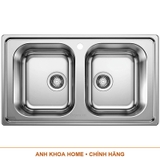 Chậu rửa Inox 2 hố Blanco DINAS 8