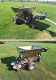 Máy rải cát sân golf dạng đĩa văng