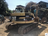 Máy khai thác gỗ CAT 313B CR đầu căt Iwa Fuji GPi-40T