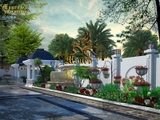 kiến trúc biệt thự 1 tầng cổ điển đẹp 300m2