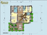 Mẫu thiết kế nhà biệt thự 3 tầng 180m2 mái ngói đẹp ở Hưng Yên