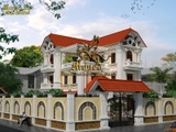 mẫu biệt thự 3 tầng kiểu châu âu