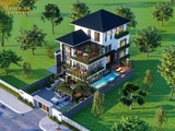 Tư vấn thiết kế biệt thự hiện đại có tầng hầm, có bể bơi sang trọng và tiện nghi