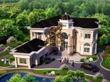 mẫu dinh thự đẹp 2 tầng