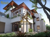 Mẫu biệt thự mái thái 200m2