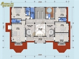 Mẫu biệt thự phong cách địa trung hải 2 tầng diện tích 430m2 vô cùng ấn tượng