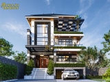 Tư vấn thiết kế biệt thự hiện đại có tầng hầm, có bể bơi sang trọng và tiện nghi