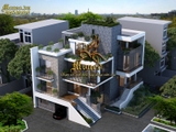 biệt thự sang trọng hiện đại 4 tầng
