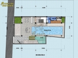 Mẫu thiết kế nhà có bể cá koi 5 tầng diện tích 120m2 vô cùng đẳng cấp
