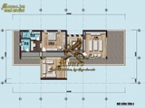 Mẫu thiết kế biệt thự 3 tầng đẹp hiện đại 200m2