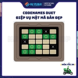 Codenames Duet Board Game Điệp Vụ Mật Mã Bản Đẹp Hộp Xanh Lá (Tiếng Anh US)