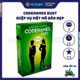 Codenames Duet Board Game Điệp Vụ Mật Mã Bản Đẹp Hộp Xanh Lá (Tiếng Anh US)