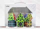Combo Rubik Lefun Carbon 6 chiếc