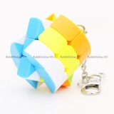 Mini 3x3 Cylinder cube with keychain