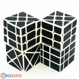 The Lefun Hollow Sticker Monochrome Cube Gift Box Combo Rubik Carbon