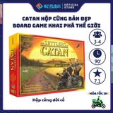 The Settlers of Catan Board Game Chiến Thuật Khai Hoang Vùng Đất Mới Hộp Đời Cổ