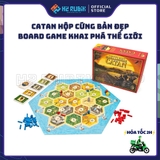 The Settlers of Catan Board Game Chiến Thuật Khai Hoang Vùng Đất Mới Hộp Đời Cổ