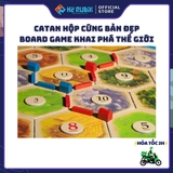 The Settlers of Catan Board Game Chiến Thuật Khai Hoang Vùng Đất Mới Hộp Đời Cổ