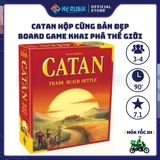 The Settlers of Catan Board Game Chiến Thuật Khai Hoang Vùng Đất Mới Hộp Đời Cổ