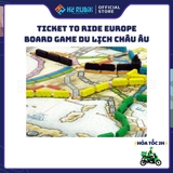 Ticket To Ride Europe Board Game Du Lịch Chiến Thuật Bản Đẹp (Tiếng Anh US)