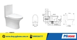 TOILET 1 KHỐI CARANO K06M1R - ĐỈNH CAO CÔNG NGHỆ VÀ THIẾT KẾ