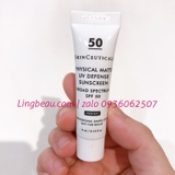 Mini - Date 10/2021 - Kem chống nắng kiềm dầu Skinceuticals Physical Matte UV Defense Sunscreen SPF 50 (4ml)