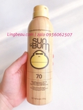 Xịt chống nắng Sun Bum Broad Spectrum UVA/UVB protection SPF 70 (170g)