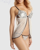 LASENZA LINGERIE FRONT-CLOSED PUSH UP BABYDOLL