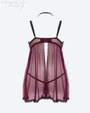 LASENZA LINGERIE LACE HALTER BABYDOLL