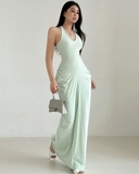 ĐẦM BODYCON DÁNG DÀI NHẤN EO LISA MÀU XANH MINT