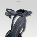 DENIM BOW SANDAL BOUTIQUE BLACK - GIÀY SANDAL NỮ ĐÍNH NƠ DENIM ĐEN