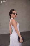 ĐẦM BODYCON DÁNG DÀI NHẤN EO LISA MÀU GHI