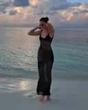 ĐẦM ÔM DÁNG DÀI HAI DÂY HỞ LƯNG LƯỚI