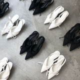 DENIM BOW SANDAL BOUTIQUE BLACK - GIÀY SANDAL NỮ ĐÍNH NƠ DENIM ĐEN