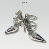 QUEEN HIGH HEELS - GIÀY CAO GÓT MŨI NHỌN BẠC