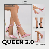 GIÀY CAO GÓT MŨI NHỌN QUEEN 2.0 HỒNG