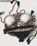 BIKINI ĐAN LEN MÓC -  NẮP SÒ - VINTAGE BIKINI