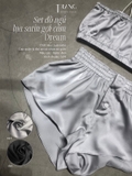 SET ĐỒ NGỦ LỤA SATIN GỢI CẢM DREAM XÁM