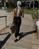 ĐẦM ÔM DÁNG DÀI HAI DÂY HỞ LƯNG LƯỚI