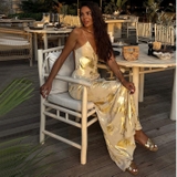 ĐẦM DÁNG DÀI DA CÁ ÁNH VÀNG