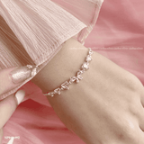 Lắc tay bạc Việt Nam Ribbon of Love