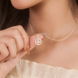 Dây chuyền bạc Việt Nam Flower Circle